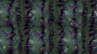 Renkli unsurlarla hareketli arka plan görüntüleri. Çiçekler. Eski model. Bayrak tarzı. Video kaydı. Şablon. Ekran koruyucular ya da reklamlar için karalama. Kusursuz. Döngü.