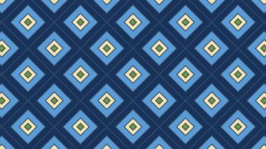 Renkli unsurlarla hareketli arka plan görüntüleri. Eski model. Bayrak tarzı. Video kaydı. Şablon. eşkenar dörtgen, kare.