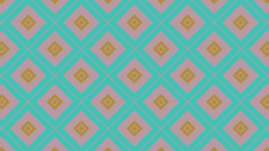 Renkli unsurlarla hareketli arka plan görüntüleri. Eski model. Bayrak tarzı. Video kaydı. Şablon. eşkenar dörtgen, kare.