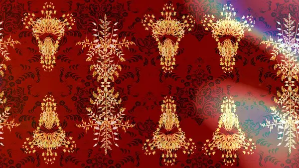 Stock image Isolated watercolor snowflakes on red, brown and orange colors. Symbol of winter. Raster illustration snowflakes. Beautiful decoration.