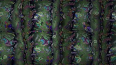 Renkli unsurlarla hareketli arka plan görüntüleri. Çiçekler. Eski model. Bayrak tarzı. Video kaydı. Şablon. Ekran koruyucular ya da reklamlar için karalama. Kusursuz. Döngü.