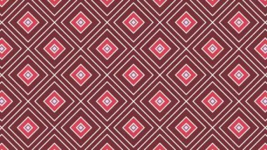 Renkli unsurlarla hareketli arka plan görüntüleri. Eski model. Bayrak tarzı. Video kaydı. Şablon. eşkenar dörtgen, kare.