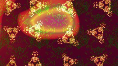 Kahverengi, kırmızı ve turuncu renklerde çiçek desenli çizim. Çiçekler suluboya tarzında kahverengi, kırmızı ve turuncu renklerde.