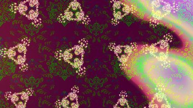 Eskiz klasiği. Raster Şirin kumaş deseni. Renkli Bahar Teması eskiz kalıbı. Düz Çiçek Elementleri Tasarımı.