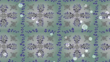 Renkli unsurlarla hareketli arka plan görüntüleri. Çiçekler. Eski model. Bayrak tarzı. Video kaydı. Şablon. Ekran koruyucular ya da reklamlar için karalama. Kusursuz. Döngü.