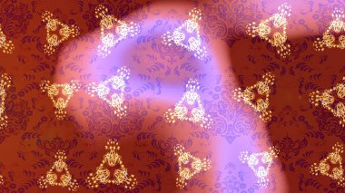 Raster illüstrasyonu. Miles Fleur, süslü püslü bir süs. Eski usul. Kumaş, tekstil, duvar kağıdı baskısı için. Tomurcukları papatya çiçekleri olan sevimli bir çiçek deseni. Taslak arkaplan.