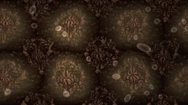 Renkli unsurlarla hareketli arka plan görüntüleri. Çiçekler. Eski model. Bayrak tarzı. Video kaydı. Şablon. Ekran koruyucular ya da reklamlar için karalama. Kusursuz. Döngü.