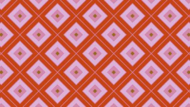 Renkli unsurlarla hareketli arka plan görüntüleri. Eski model. Bayrak tarzı. Video kaydı. Şablon. eşkenar dörtgen, kare.