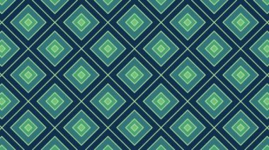 Renkli unsurlarla hareketli arka plan görüntüleri. Eski model. Bayrak tarzı. Video kaydı. Şablon. eşkenar dörtgen, kare.