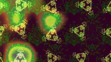 Küçük çiçekteki sevimli çiçek deseni. Raster illüstrasyonu. Raster deseni. Kahverengi, yeşil ve gri renkte yaz çiçekleri.