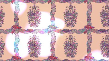 Soyut zarafet, çiçekli arkaplan deseni. Raster Güzel kumaş deseni.