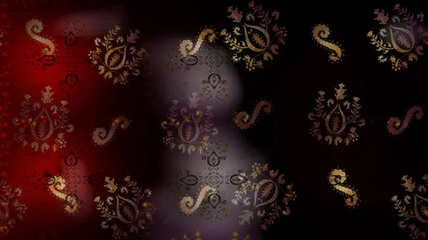 Grafiksel modern model. Çiçek desenleri. Raster geçmişi. Duvar kâğıdı barok, İspanyol kumaşı.