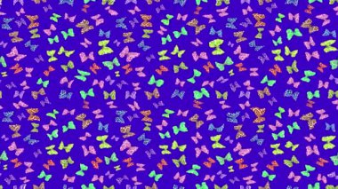 Renkli unsurlarla hareketli arka plan görüntüleri. Çiçekler. Eski model. Bayrak tarzı. Video kaydı. Şablon.