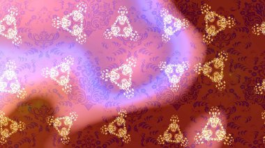 Raster düz çiçek çizim deseni. Hediye ambalaj kağıdı, tebrik kartları, posterler ve pankart tasarımı. Pembe, kırmızı ve nötr renkte çiçekler.