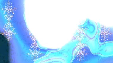 Güzel süs eşyası. Mavi, beyaz ve nötr renklerde kar tanesi süsü. Kar tanesi süsü Raster illüstrasyonu. Kar taneleri izole edildi.