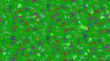 Renkli unsurlarla hareketli arka plan görüntüleri. Çiçekler. Eski model. Bayrak tarzı. Video kaydı. Şablon.