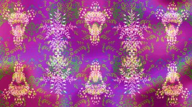 Nazik romantik baskı. Tatil havası. Raster güzel bir çiçek deseni çizmiş. Bahar mevsimi.