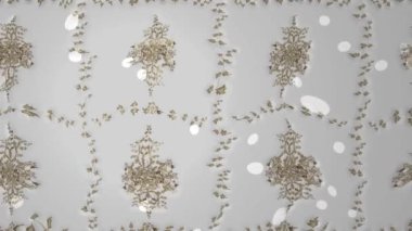 Renkli unsurlarla hareketli arka plan görüntüleri. Çiçekler. Eski model. Bayrak tarzı. Video kaydı. Şablon.