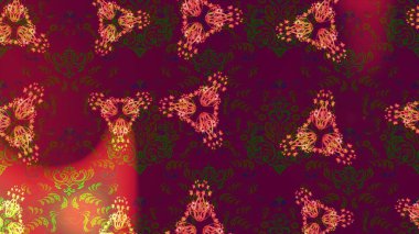 Düz Çiçek Elementleri Tasarımı. Renkli Yaz Temalı eskiz kalıbı. Raster Illustrasyon 'daki Çiçek Deseni' nin son moda çizimi. Güzel kumaş deseni.