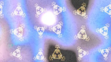 Raster illüstrasyonu. Düz yatıyordu. Kış konsepti Tarafsız, mavi ve gri renklerde kar tanelerinden oluşan kış deseni.