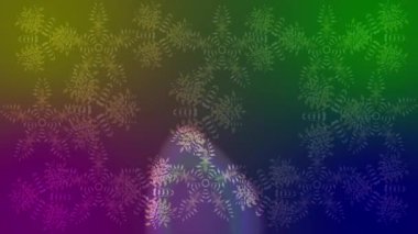 Renkli unsurlarla hareketli arka plan görüntüleri. Çiçekler. Eski model. Bayrak tarzı. Video kaydı. Şablon.