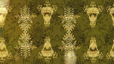 Organik motif arka planı. Çizim kalıbı. Raster illüstrasyonu. Ultraviyole kumaş deseni.