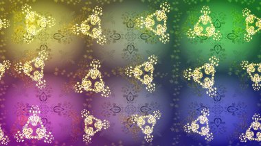 Raster kar taneleri deseni. Raster illüstrasyonu. Renkli arka planda güzel kar taneleri.