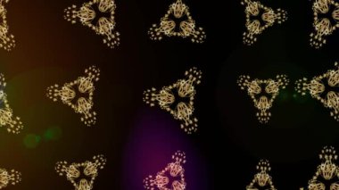 Renkli unsurlarla hareketli arka plan görüntüleri. Çiçekler. Eski model. Bayrak tarzı. Video kaydı. Şablon.