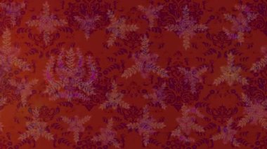 Renkli unsurlarla hareketli arka plan görüntüleri. Çiçekler. Eski model. Bayrak tarzı. Video kaydı. Şablon.