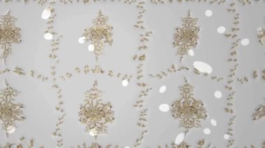 Renkli unsurlarla hareketli arka plan görüntüleri. Çiçekler. Eski model. Bayrak tarzı. Video kaydı. Şablon.