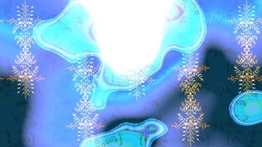 Mavi, beyaz ve nötr renklerde çiçekler. Raster illüstrasyonunda çiçek deseni çizimi.