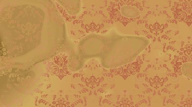 Çiçekli karalama şeklinde Raster çiçek deseni. Nazik, sevimli çiçek arkaplanı. Çiçekler bej, turuncu ve sarı renklerde.