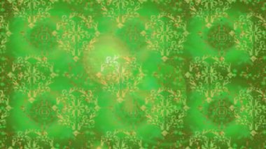 Renkli unsurlarla hareketli arka plan görüntüleri. Çiçekler. Eski model. Bayrak tarzı. Video kaydı. Şablon. Döngü. Kusursuz..