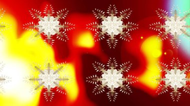 Yılbaşı kış tasarımı için renkli kar taneleri. Raster illüstrasyonu. Kar tanesi karalaması grafikleri elle çizilmiş.