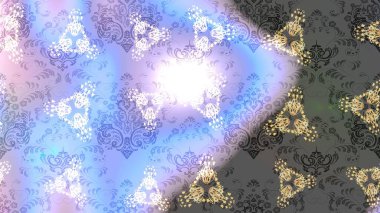 Raster deseni. Küçük çiçekteki sevimli çiçek deseni. Tarafsız, gri ve mavi renklerde yaz çiçekleri. Raster illüstrasyonu.