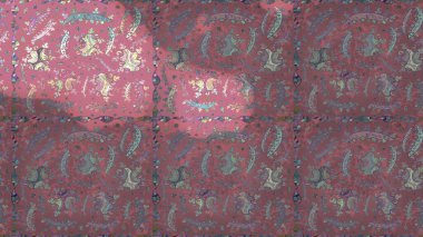 Çiçekli el çizimi çizimi deseni. Modern gelişim pembe, mor ve gri raster arka plan duvar kâğıdı çizgisi, desenli desenli çiçekler, çiçekli süsler..