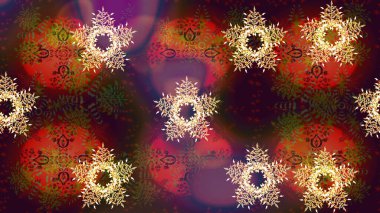 Raster kar taneleri arka plan. Raster resim. Snowflakes desen. Kar tanesi renkli desen. Renk arka plan üzerinde izole soyut kar taneleri ile düz tasarım.