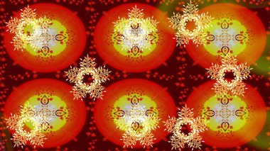 Çiçek kolajı. Raster deseni. Doğa. Çiçek arkaplan. Çiçek kompozisyonu. - kırmızı, kahverengi ve turuncu çiçekler. Küçük çiçekte güzel desen var..