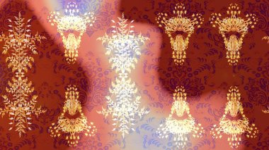 Vadinin çiçekleri kırmızı, kahverengi ve pembe renklerde. Raster - stok. Eskiz arkaplan modeli. Suluboya, elle çizilmiş.