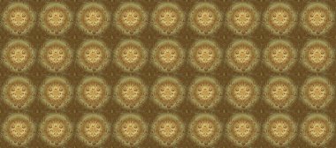 El yapımı dekoratif çerçeve, albüm kapağı, tebrik kartı, klasik Art deco tarzı. Sarı, bej ve nötr renklerde altın karalama fantezi yaprakları ve çiçek Raster soyut çiçek çelenk.