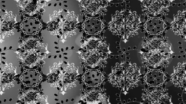 Zentangle soyut çiçekleri. Karalama çiçeği. Raster illüstrasyonu. Güzel kumaş deseni. Renkli Bahar Temalı Kusursuz Arkaplan. Düz Çiçek Elementleri Tasarımı.