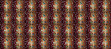 Soyut motif arkaplanı. Raster illüstrasyonu. Ultraviyole kumaş deseni.