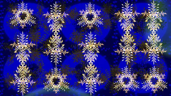 Raster resim. Kış. Kış sembolü. Renkli arka plan üzerinde izole suluboya kar taneleri.