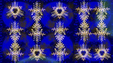 Raster resim. Kış. Kış sembolü. Renkli arka plan üzerinde izole suluboya kar taneleri.