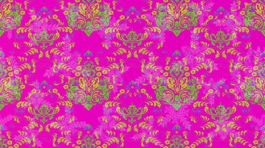 Tebrik kartı geçmişi, boyama kitabı, arkaplan ve tekstil için kullanılabilir. Raster Henna tarzı. Taslak süsleme izi. Sınır Kızılderili çiçekli paisley patten. Etnik Mandala havlusu.