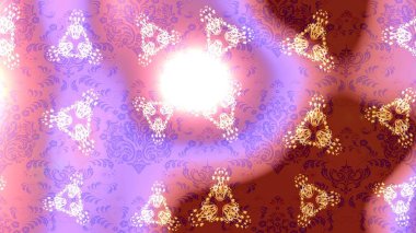 Renkli çizim kalıbı. Çiçek arkaplan. Çiçek duvar kâğıdı. Raster illüstrasyonu. Şirin tekstil pembe, nötr ve kırmızı renkler.