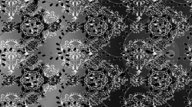 Stilize çiçek ile Seamless modeli. Süslü zentangle sorunsuz doku, soyut çiçeklerle süs. Çiçek desenli kullanılan duvar kağıdı, desen dolgularını, web sayfası arka planı için.