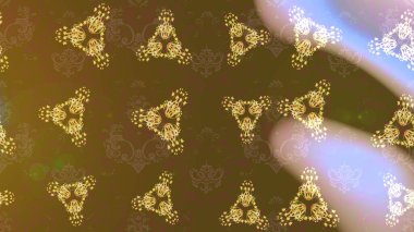 Soyut duvar kâğıdı, ambalaj dekorasyonu. Kahverengi, nötr ve yeşil renklerde şirin kar taneleri. Kışın sembolü, mutlu noeller, mutlu yeni yıl kutlaması Raster illüstrasyonu. Kar tanesi kadar basit..