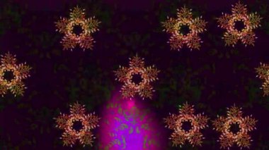 Renkli unsurlarla hareketli arka plan görüntüleri. Çiçekler. Eski model. Bayrak tarzı. Video kaydı. Şablon. Döngü. Kusursuz..