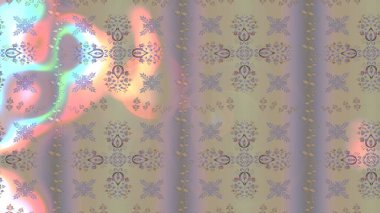 Taslak dekoratif arka plan, çiçek mandala. Çiçek. Raster illüstrasyonu. Bej, gri ve nötr renklerde.